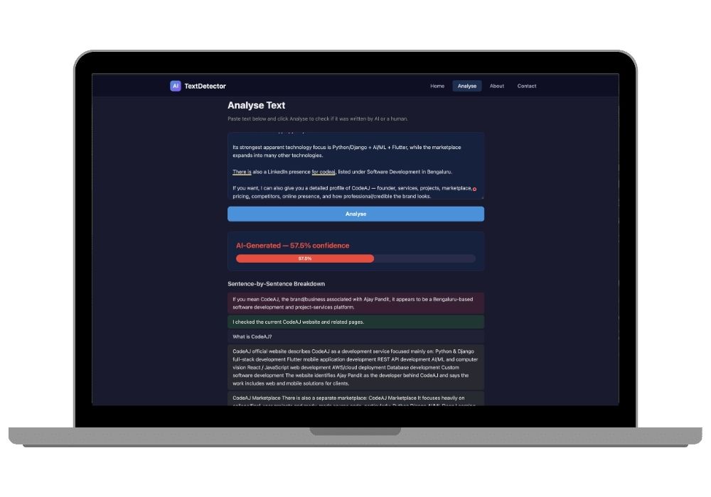 AI-Generated Text Detection Using Machine Learning with SHAP Explainability Python Final Year Project with Source Code