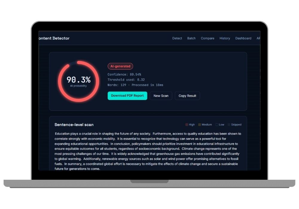 AI Content Detector — Django + Machine Learning Final Year Project with Source Code