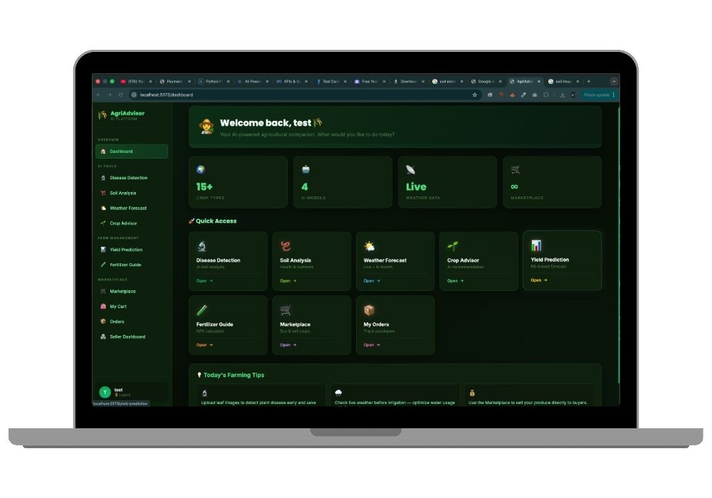 AgriAdvisor – AI-Powered Agricultural Advisory System with Marketplace