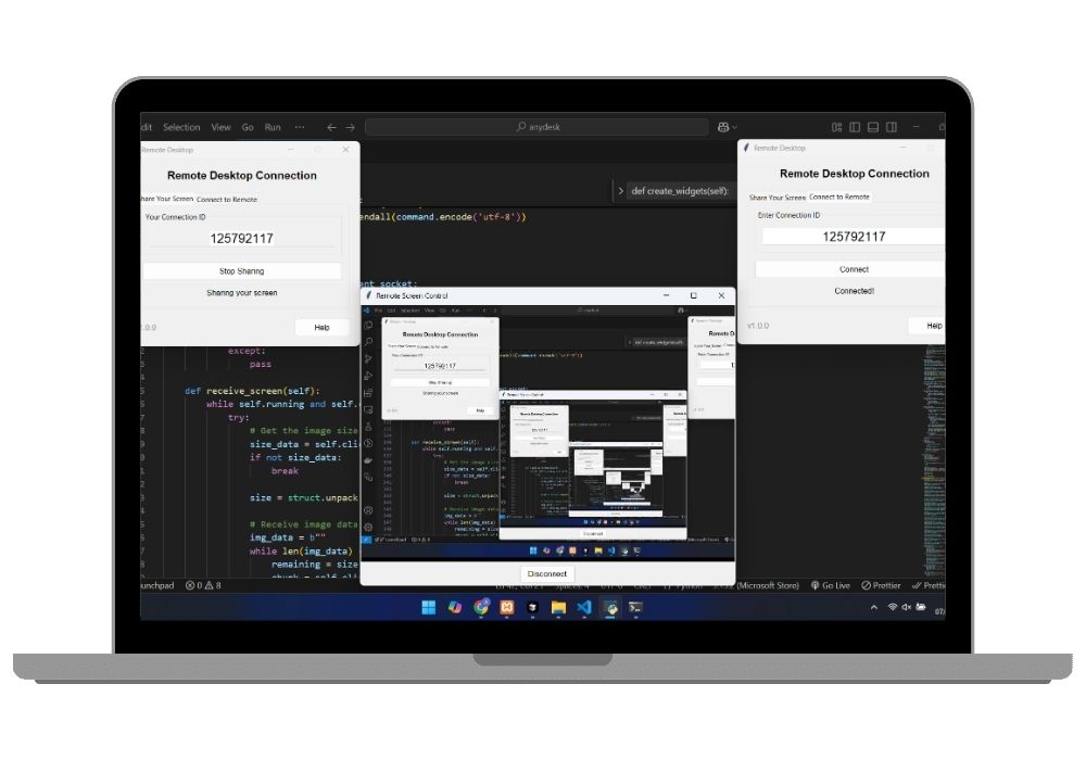 Python Remote Desktop Application Kit