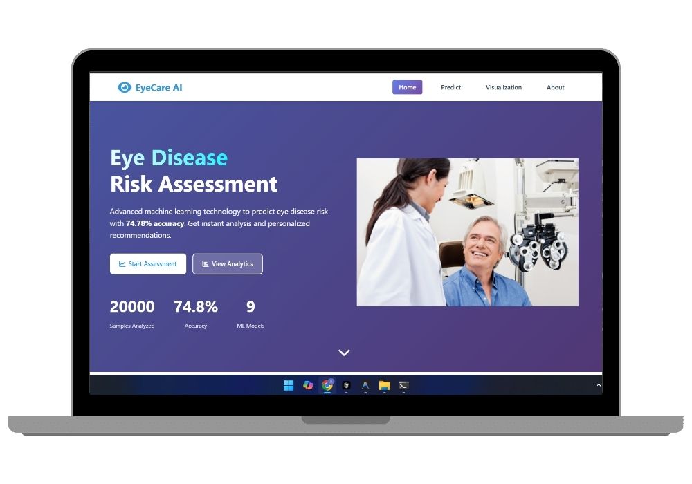 AI-Powered Eye Disease Risk Prediction System with Machine Learning
