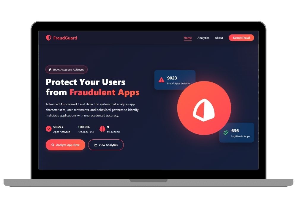 FraudGuard - AI-Powered Google Play Store Fraud Detection System with Machine Learning