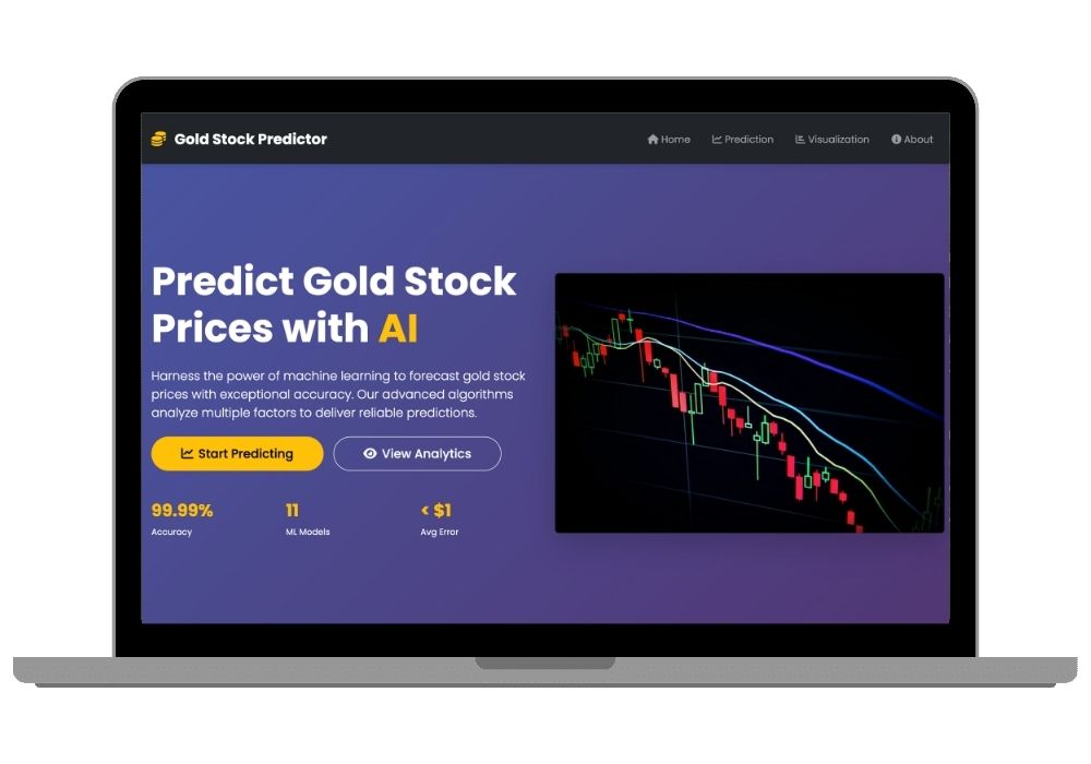 AI-Powered Gold Stock Price Prediction System | 99.99% Accuracy ML Web App with 11 Advanced Algorithms