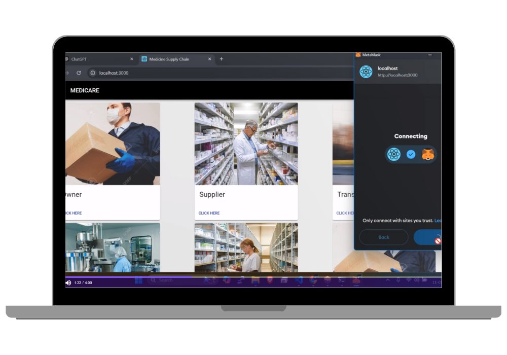 Medicine supply chain management using blockchain