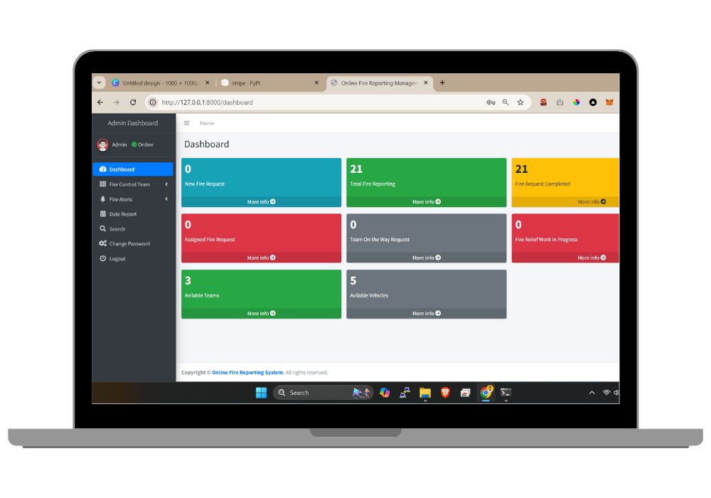 Online Fire Reporting System
