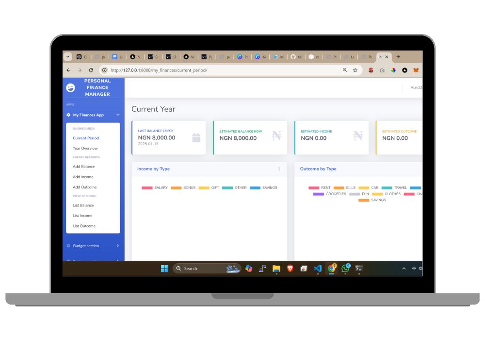 Personal Finance Management App