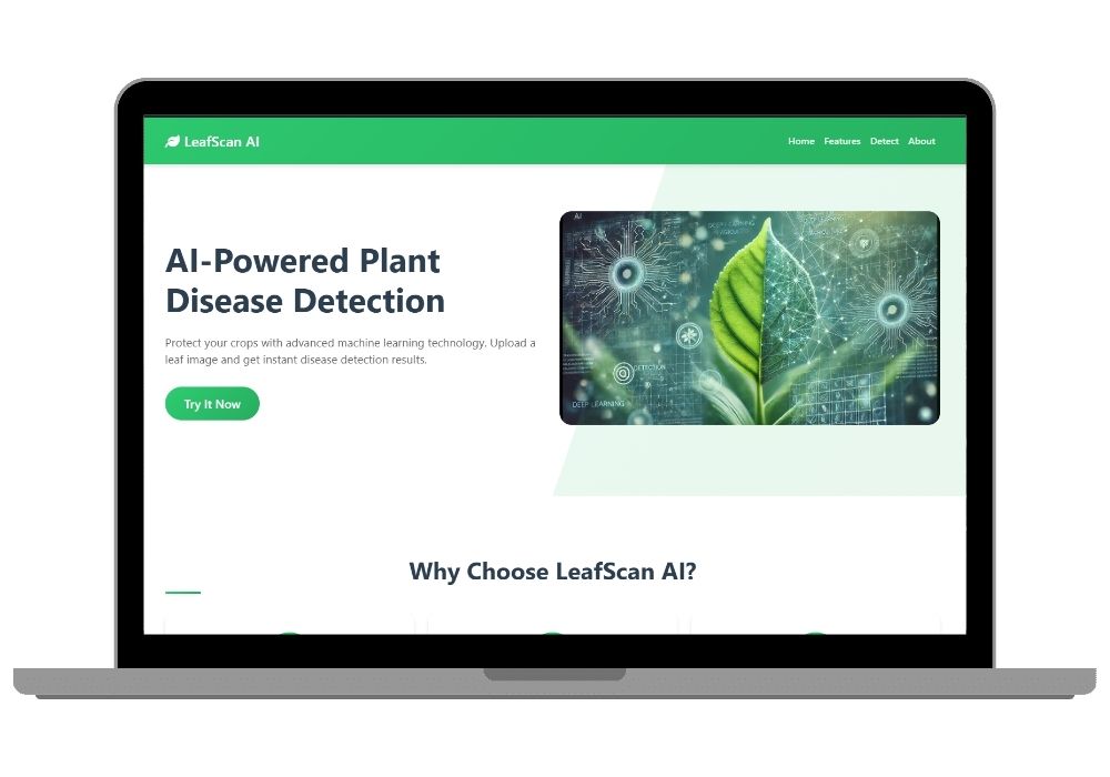 LeafScan AI - Plant Disease Detection System Using Deep Learning