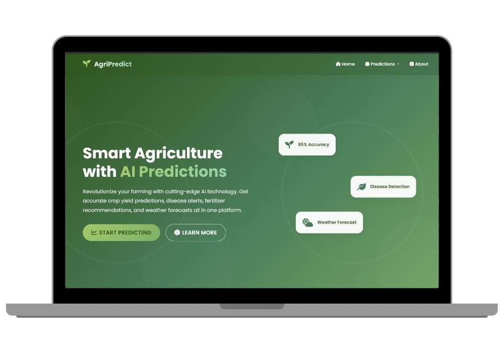 Smart Agricultural Prediction System with Machine Learning - Complete Final Year Project Solution