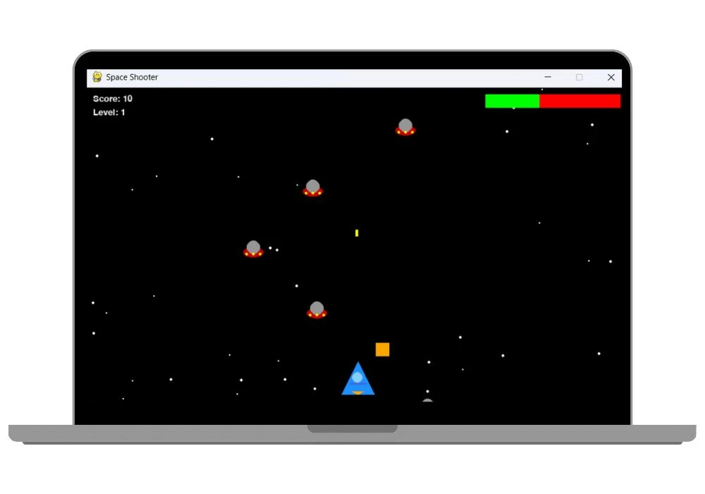 Space Shooter: Galactic Combat – A Pygame Masterpiece with Boss Fights & Upgradable Weapons