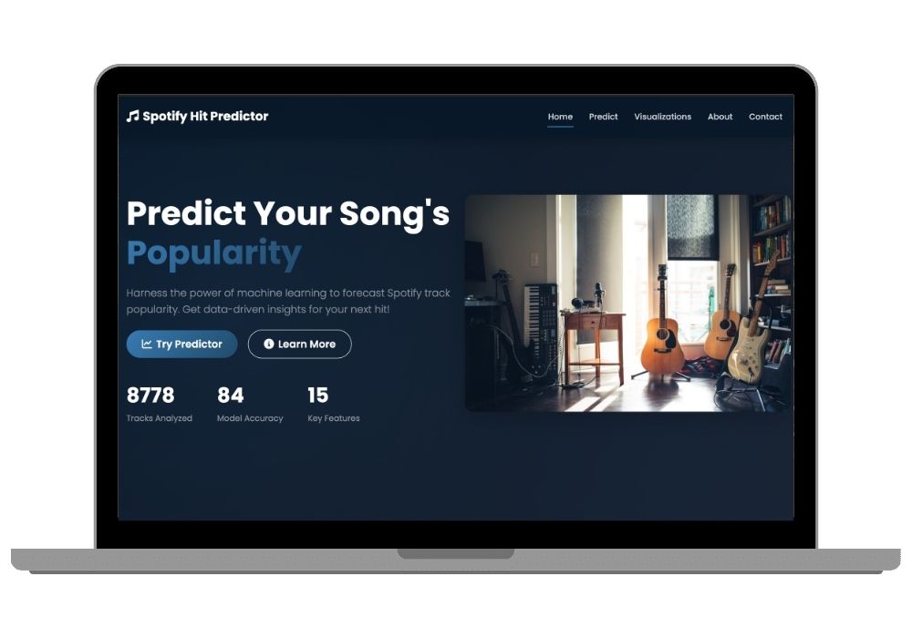 Spotify Track Popularity Predictor with Machine Learning | Python Flask Final Year Project with Source Code