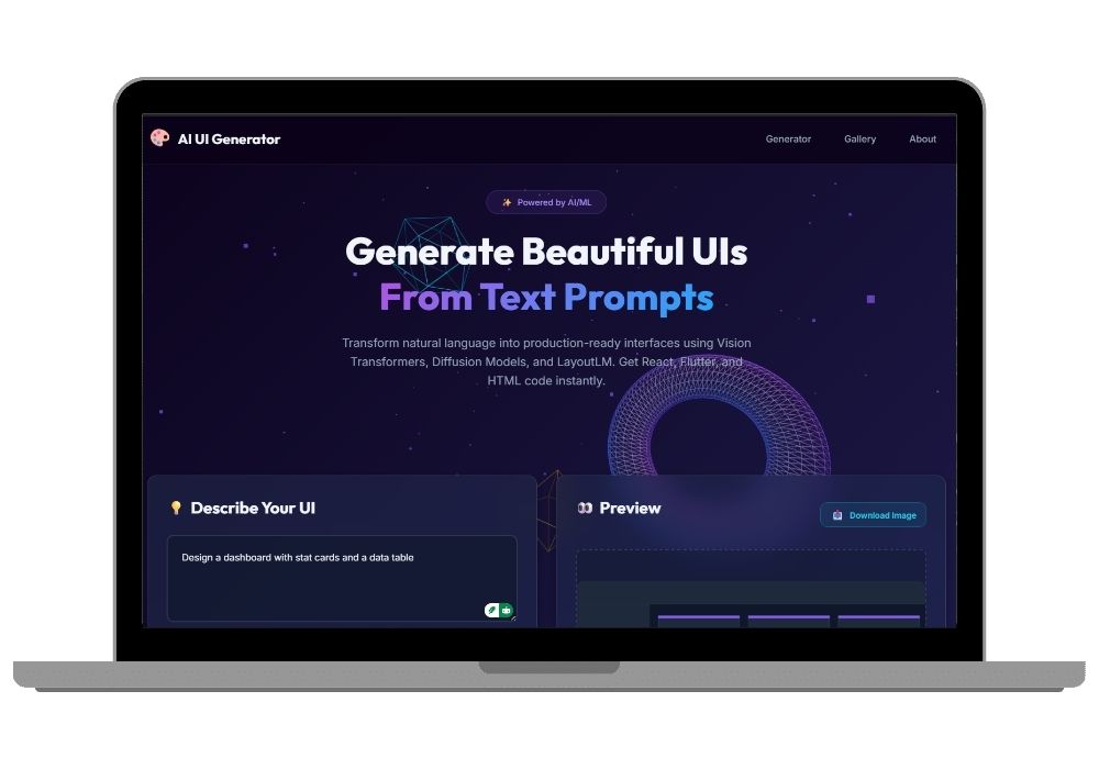 UI Design Generator - Automatic Interface Creation from Natural Language